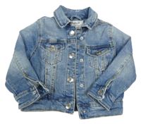 Modrá riflová crop bunda Denim Co. 
