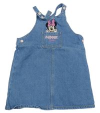 Modré riflové šaty s Minnie a kapsou PRIMARK