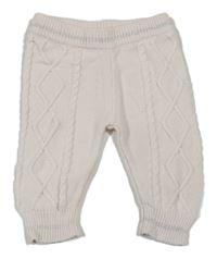 Smetanové pletené tepláky River Island