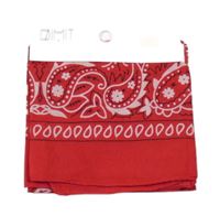 Nové - červený vzorovaný lehký šátek 