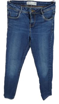 Dámské modré skinny rifle Zara 