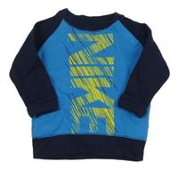 Modro-tmavomodrá mikina s logem Nike