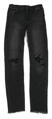 Čdrnošedé skinny rifle s prošoupáním Page one young