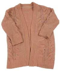 Starorůžový třpytivý svetrový cardigan Matalan