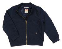 Tmavomodrý šusťákový podzimní bomber H&M