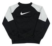Černo-bílá sportovní mikina s logem Nike