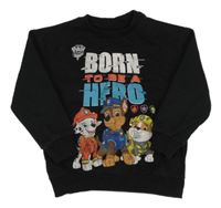 Černá mikina s Tlapkovou patrolou