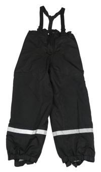 Černé šusťákové funčkní oteplovačky s kšandami H&M