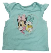 Světlemodré tričko s Minnie a Daisy Disney