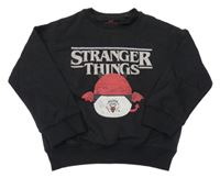 Černá oversize mikina Stranger Things