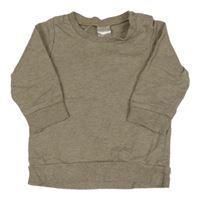 Hnědá melírovaná mikina H&M