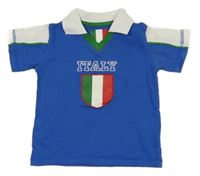 Modro-bílé polo tričko - Italie 