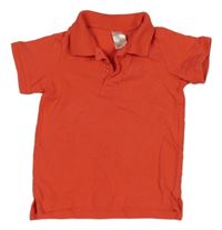 Jahodové polo tričko s výšivkou H&M