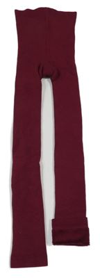Vínové thermo punčochové legíny Lily & Dan