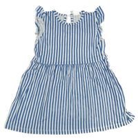 Modro-bílé pruhované šaty H&M