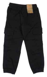 Nové - Černé cargo cuff teplákové rifle F&F