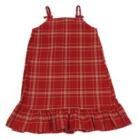 Červeno-bílé kostkované šaty H&M