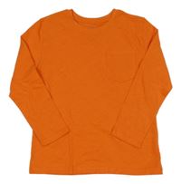 Oranžové triko s kapsou Primark