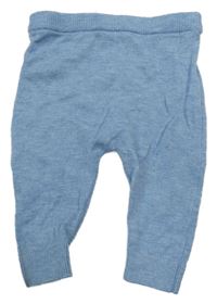 Modré pletené kalhoty Nutmeg
