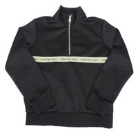 Černá sportovní mikina s logy Calvin Klein