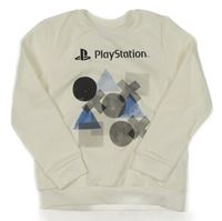 Bílá mikina s PlayStation Primark