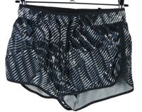 Dámské modro-šedé vzorované sportovní kraťasy H&M