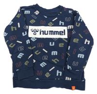 Tmavomodrá mikina s logem Hummel
