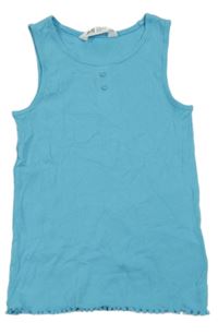 Světlemodrý žebrovaný top H&M