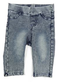 Tmavomodro-bílé tregíny riflového vzhledu H&M