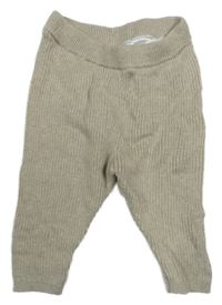 Béžové pletené tepláky H&M