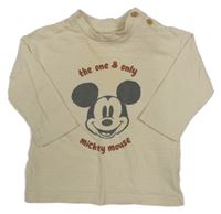 Béžové triko s Mickeym Disney