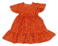 Červeno-bílé květované vzorované šaty PRIMARK