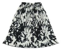 Černo-bílá batikovaná plisovaná sukně H&M