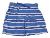 Modro-bílé pruhované bavlněné kraťasy H&M