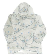 Bílo-modrá vzorovaná mikina s Cinnamoroll a kapucí 