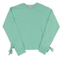 Mátové crop triko se stahováním Jack Wills