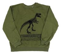 Khaki mikina s dinem H&M
