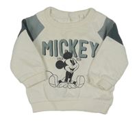 Bílo-šedá mikina s Mickeym C&A