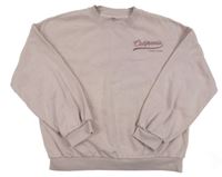 Světlerůžová oversize mikina s nápisem M&S