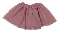 Starorůžová tylová sukně se třpytivým pasem H&M