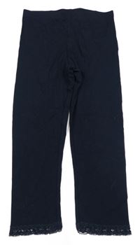 Tmavomodré capri legíny H&M
