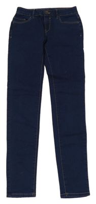 Tmavomodré skinny rifle C&A