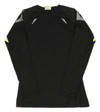 Černo-neonové sportovní funkční triko 
