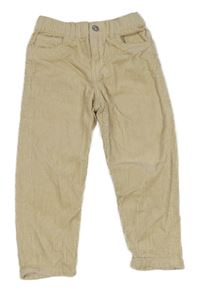 Světlebéžové manšestráky H&M