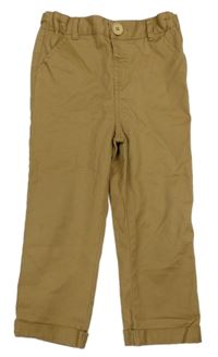 Pískové chino plátěné kalhoty PRIMARK