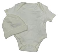 2set - Smetanové body + bavlněná čepice