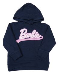 Tmavomodrá mikina s kapucí - Barbie
