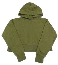 Khaki crop mikina s kapucí Matalan