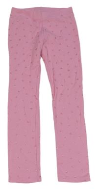 Růžové tregíny se srdíčky H&M