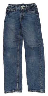 Tmavomodré slim fit rifle H&M